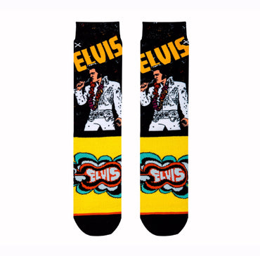 Elvis Rock and Roll Athletic Crew Socks