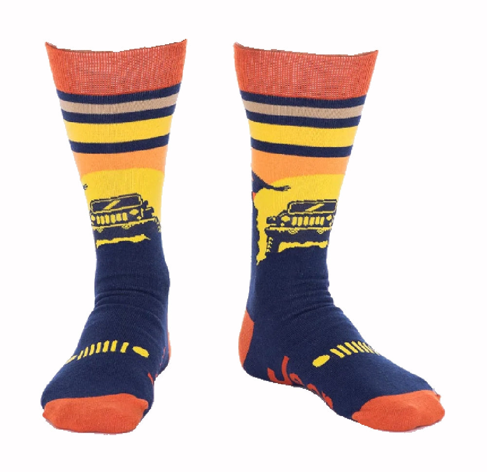 Jeep Sunset Eagle Dress Socks