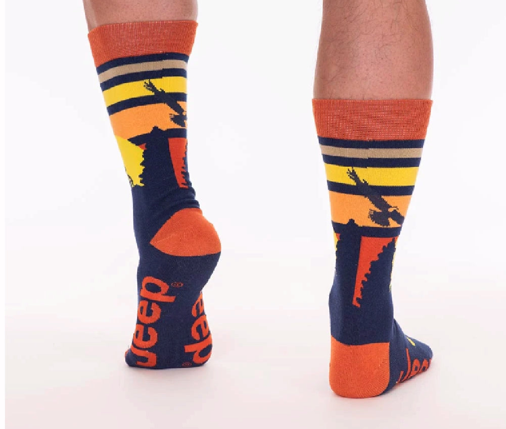 Jeep Sunset Eagle Dress Socks