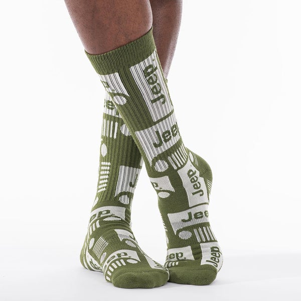 Jeep Grill Crew Athletic Socks