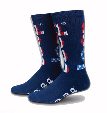 Jeep USA Flag Crew Athletic Socks