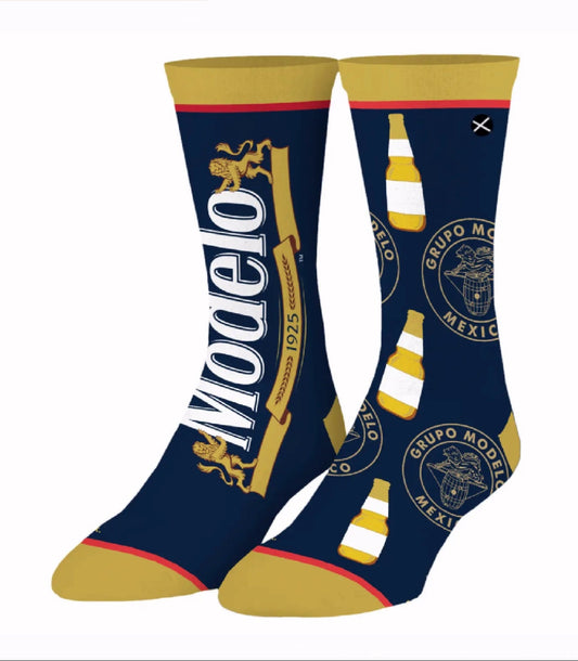 Modelo Beer Split Athletic Crew Socks