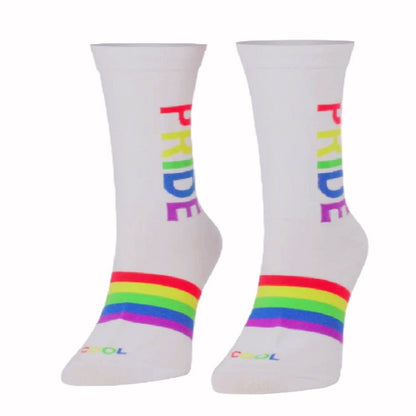 Pride Athletic White Crew Socks – Teen / Youth