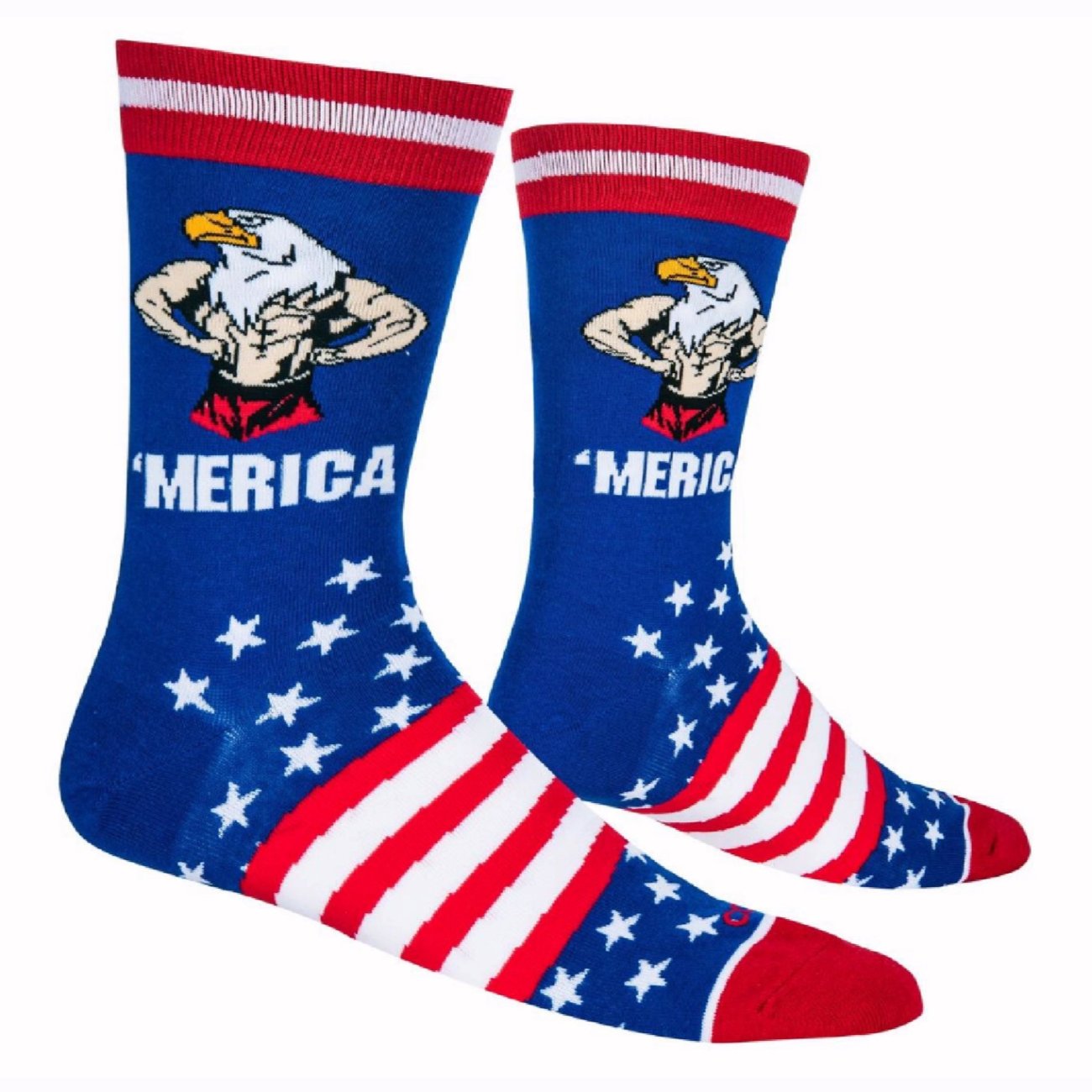 ‘Merica Eagle Patriotic Athletic Crew Socks