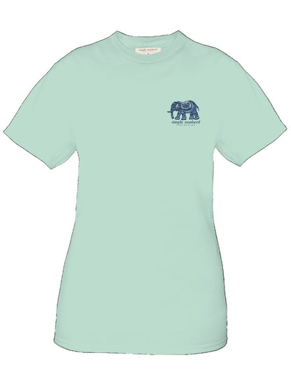 Simply Southern Be Strong And Courageous Elephant Short Sleeve T-Shirt