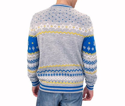 Menorah Hanukkah with Flip Candle Sequins Sweater