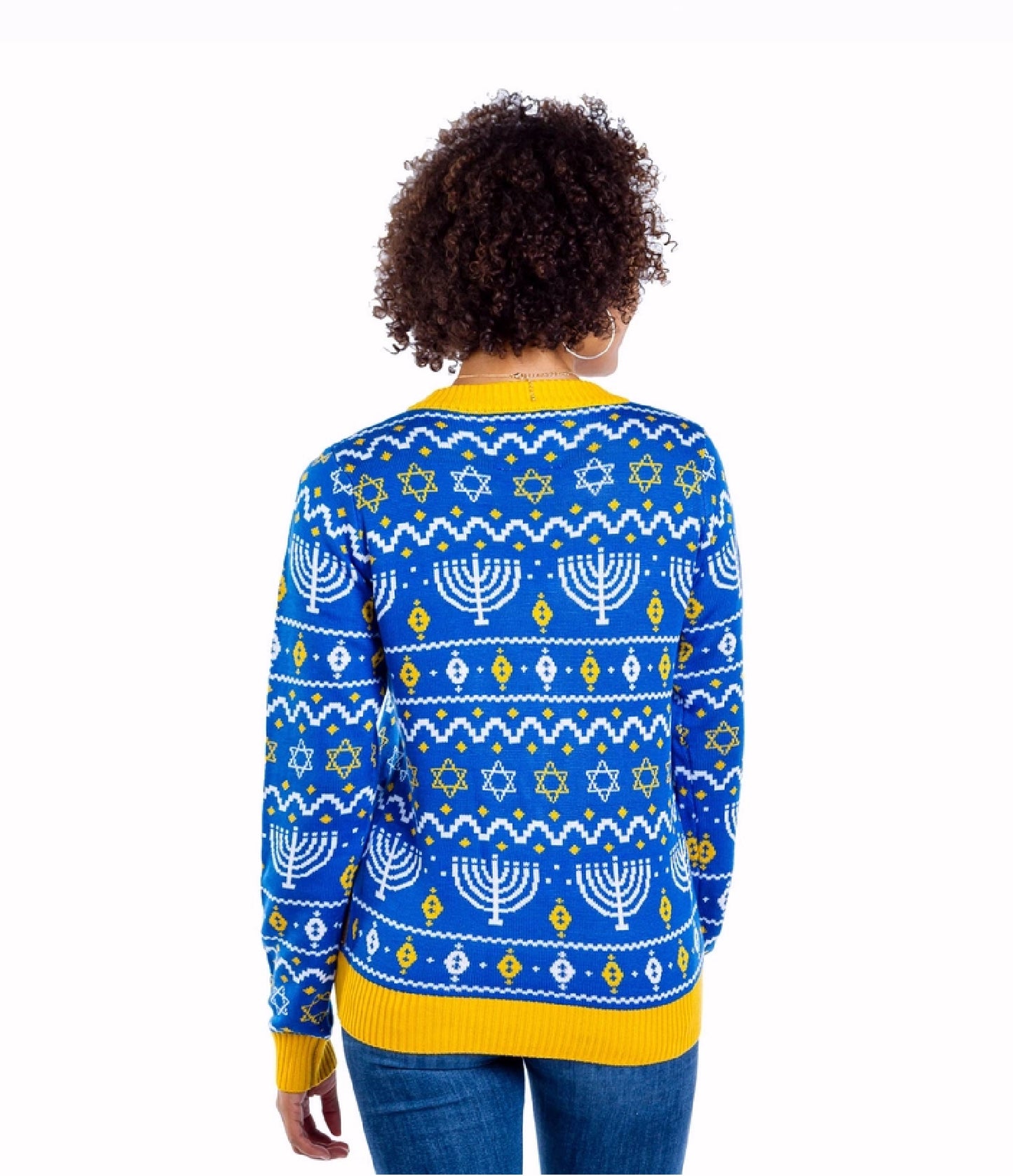 Menorah Hanukkah Women’s Cardigan Sweater