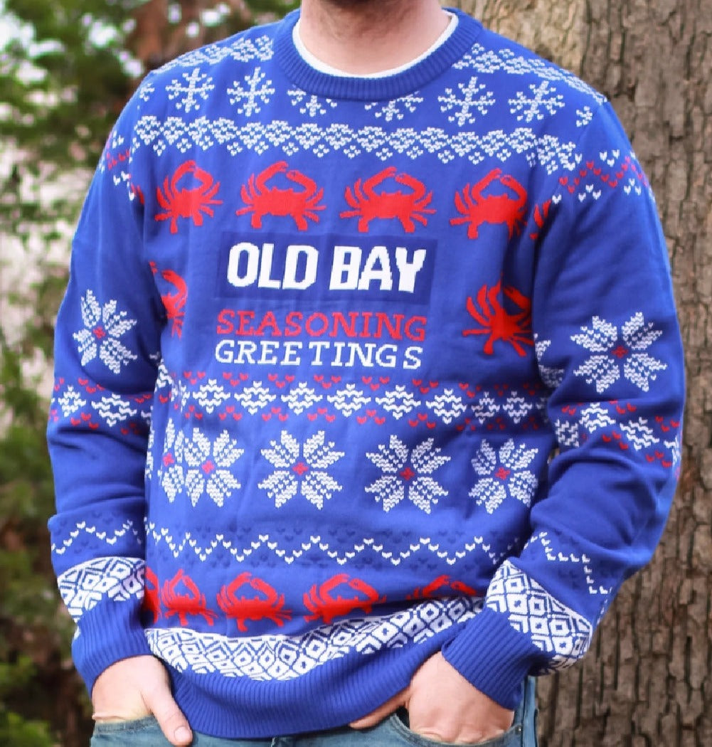 Old Bay Seasoning Greetings Knit Sweater