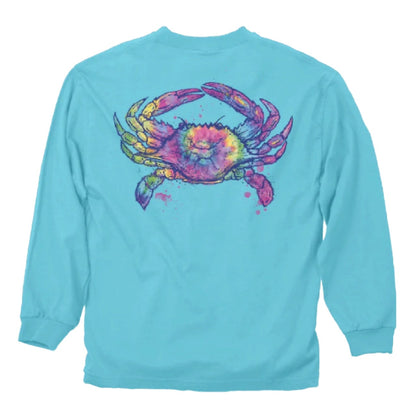 Crab Tie Dye Long Sleeve T-Shirt Sweatshirt