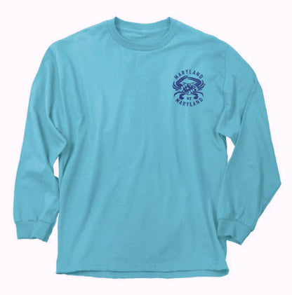 Crab Tie Dye Long Sleeve T-Shirt Sweatshirt