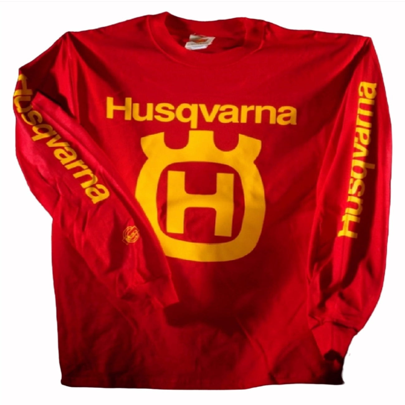 Husqvarna Logo Red Jersey Long Sleeve T-Shirt