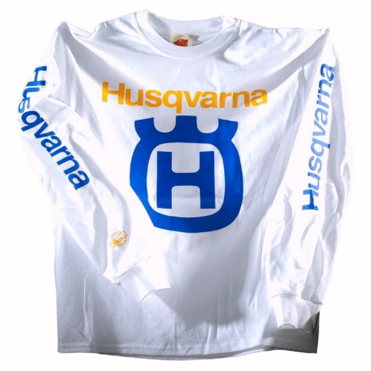 Husqvarna Logo White Jersey Long Sleeve T-Shirt