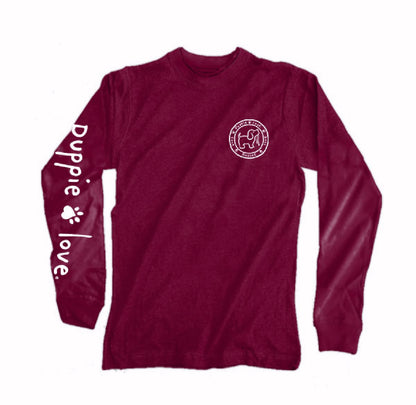 Puppie Love Dog Camping Pup and Toasted Marshmallows Long Sleeve T-Shirt Sweatshirt