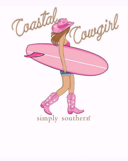 Simply Southern Coastal Cowgirl Long Sleeve Crew Top Sweatshirt