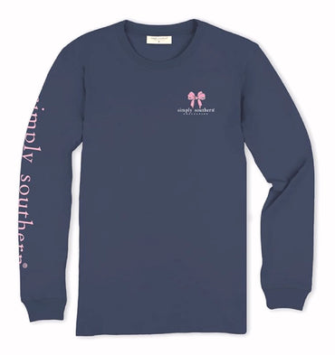 Simply Southern Dogs Are A Girl’s Best Friend Long Sleeve T-Shirt Crew Top