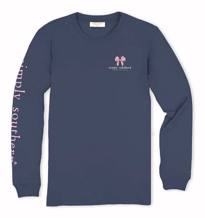 Simply Southern Dogs Are A Girl’s Best Friend Long Sleeve T-Shirt Crew Top