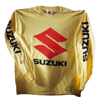 Suzuki Logo Yellow Jersey Long Sleeve T-Shirt