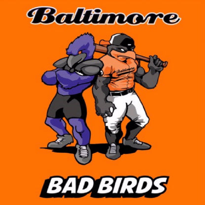 Baltimore Bad Birds Sport Teams Orange Short Sleeve T-Shirt