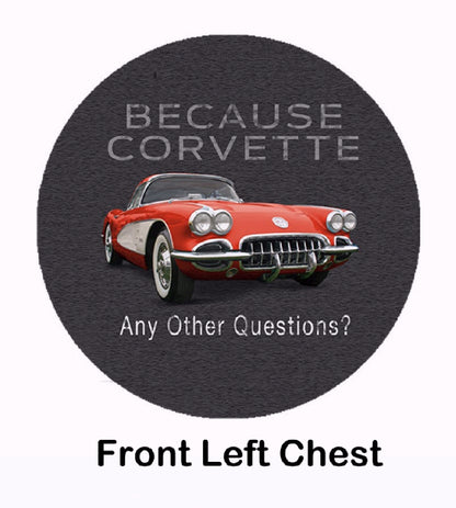 Because Corvette Any Other Questions? C1 Short Sleeve T-Shirt