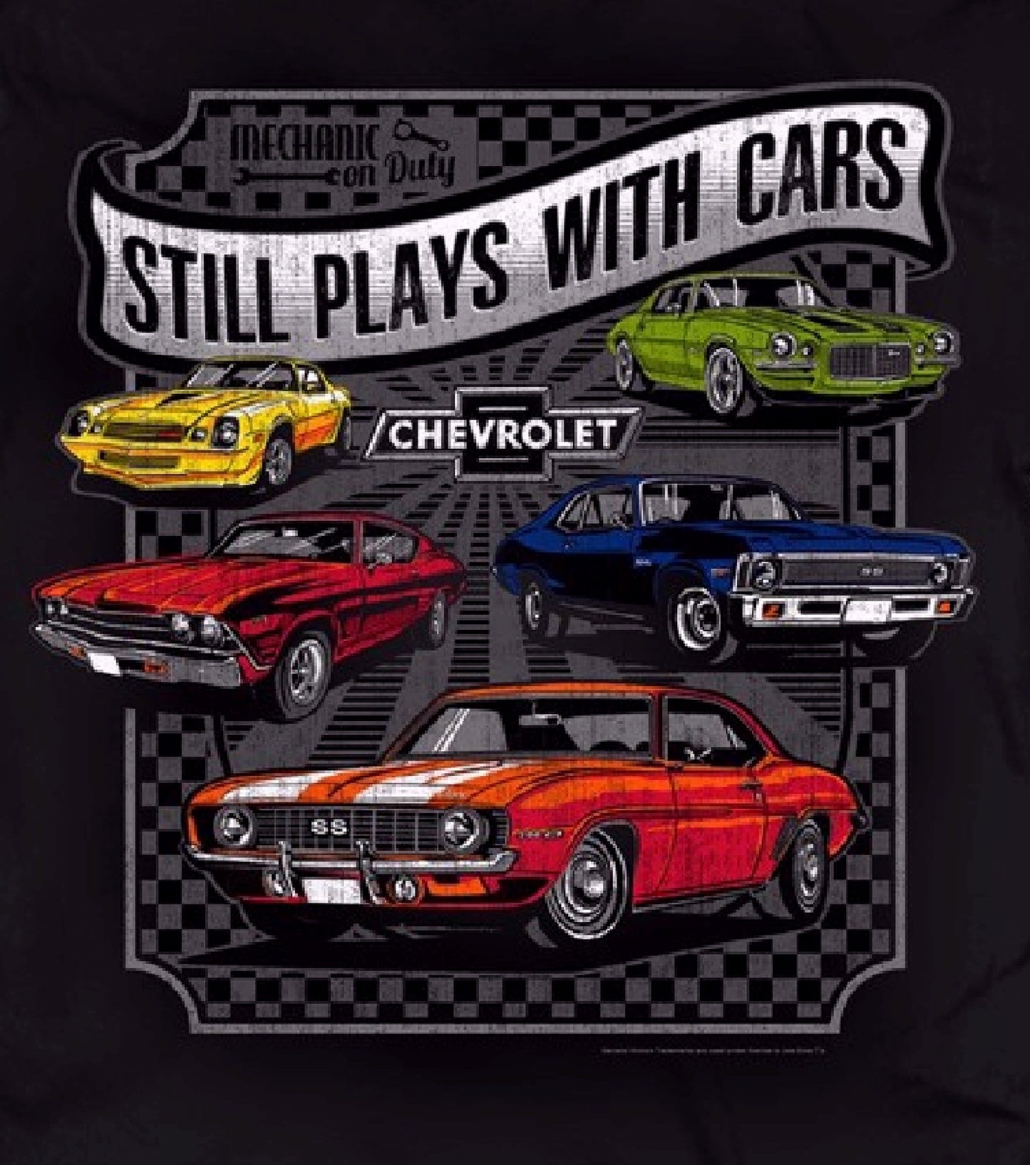 Chevy Chevrolet Camaro Still Plays with Cars Short Sleeve T-Shirt