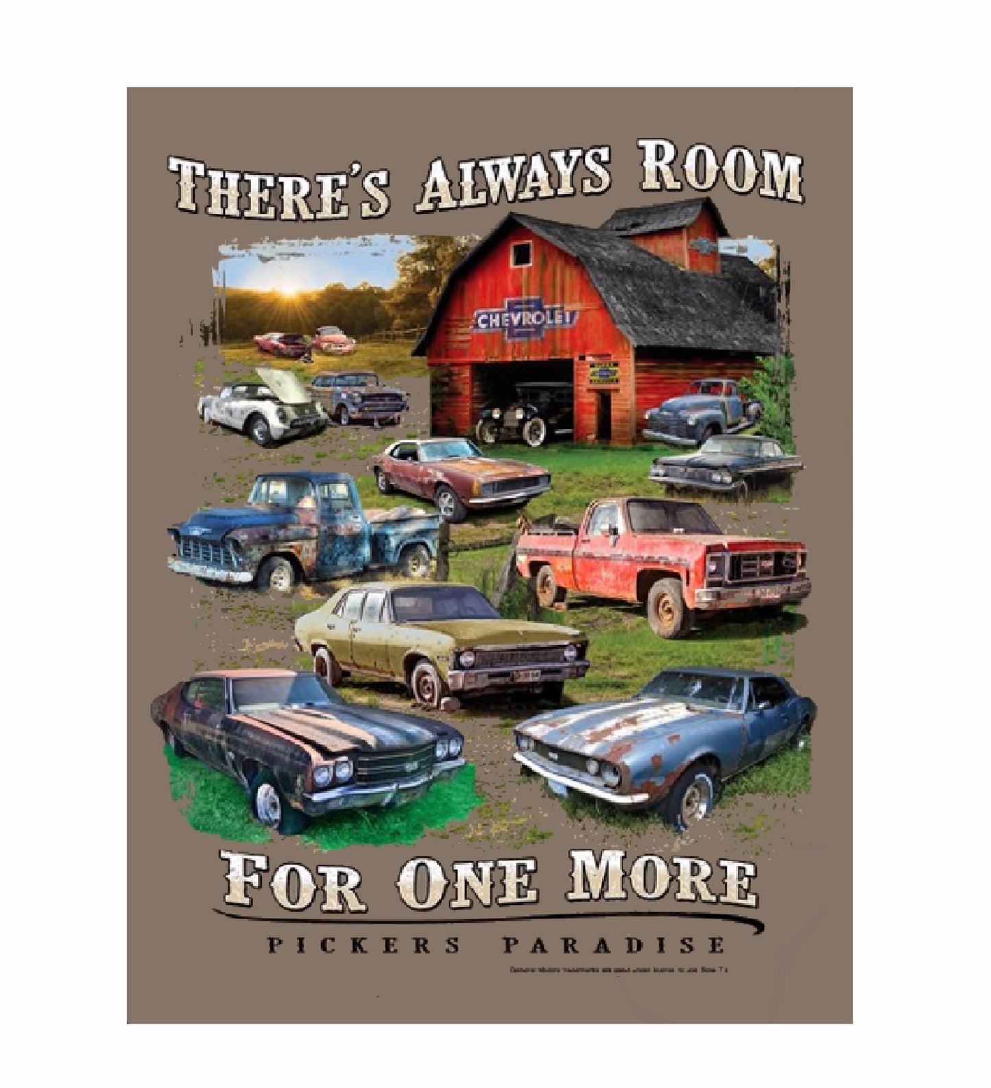 Chevy Chevrolet There’s Always Room For One More Pickers Paradise Short Sleeve T-Shirt