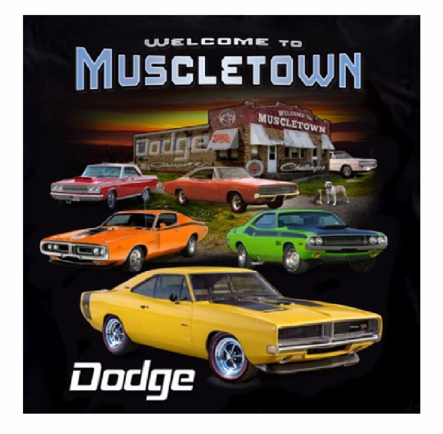 Welcome to Dodge Muscletown Short Sleeve T-Shirt