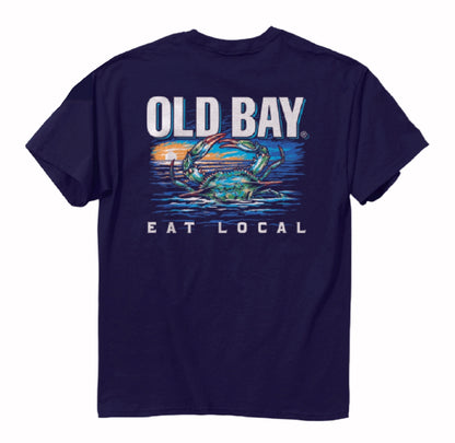 Old Bay Crab Eat Local Short Sleeve T-Shirt