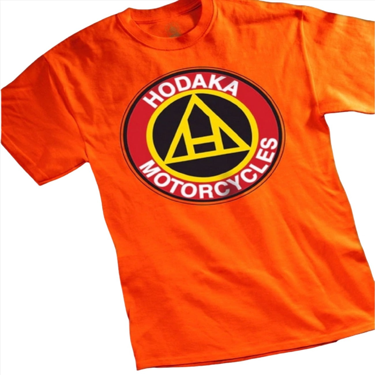 Hodaka Logo Orange Short Sleeve T-Shirt