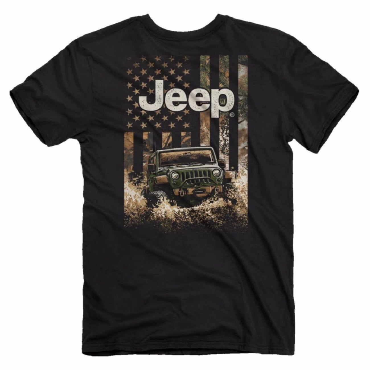 Jeep U.S. Flag Camo Short Sleeve T-Shirt