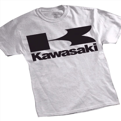 Kawasaki Logo Gray Black Short Sleeve T-Shirt