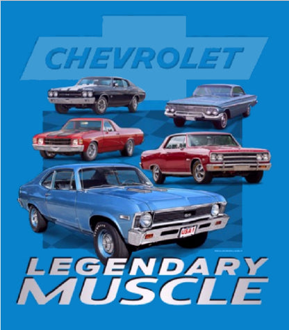 Chevy Chevrolet Legendary Muscle Short Sleeve T-Shirt