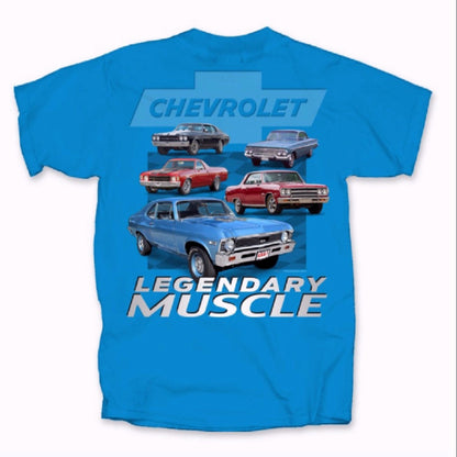 Chevy Chevrolet Legendary Muscle Short Sleeve T-Shirt