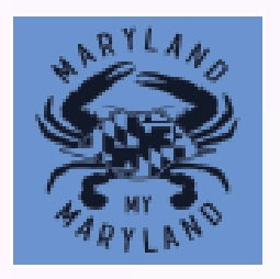 Maryland State Places and Icons Short Sleeve T-Shirt