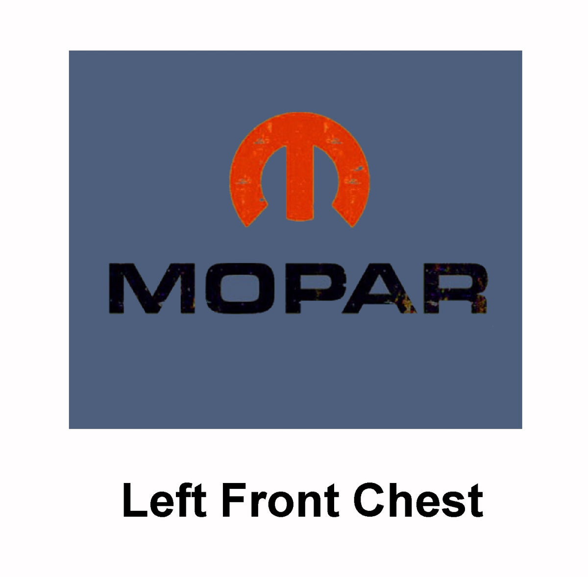 MOPAR Parts and Accessories Logo Distressed Style Short Sleeve T-Shirt