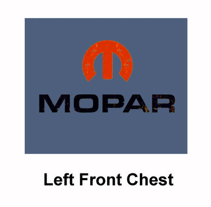MOPAR Parts and Accessories Logo Distressed Style Short Sleeve T-Shirt