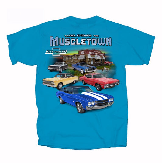 Chevy Chevrolet Welcome to Muscletown Short Sleeve T-Shirt