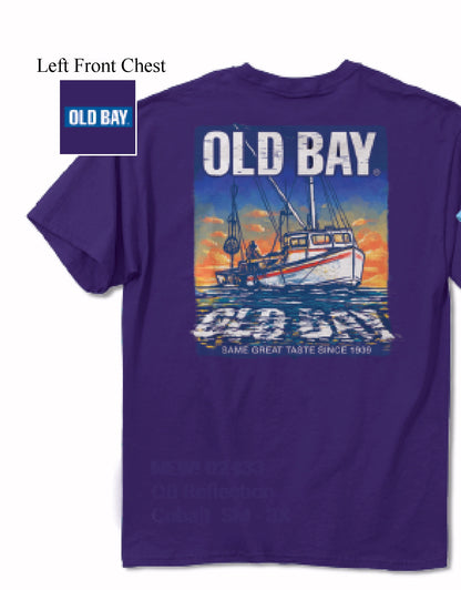 Old Bay Crabbing Boat Same Great Taste Since 1939 Short Sleeve T-Shirt