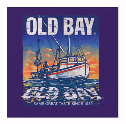 Old Bay Crabbing Boat Same Great Taste Since 1939 Short Sleeve T-Shirt