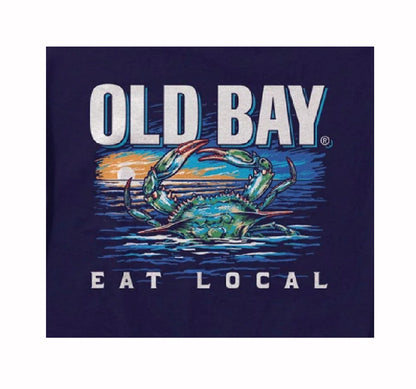 Old Bay Crab Eat Local Short Sleeve T-Shirt
