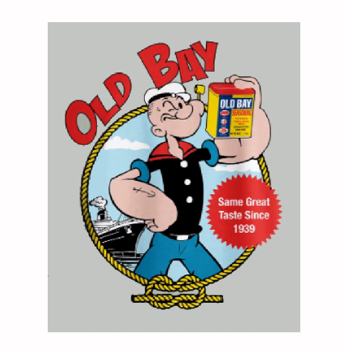 Popeye and Old Bay Can Short Sleeve T-Shirt