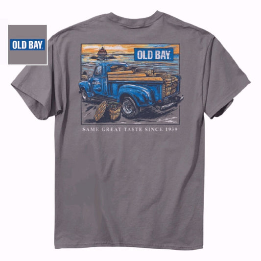 Old Bay Vintage Crabbing Truck Short Sleeve T-Shirt