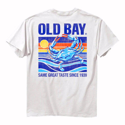 Old Bay Crab On The Waves Short Sleeve T-Shirt