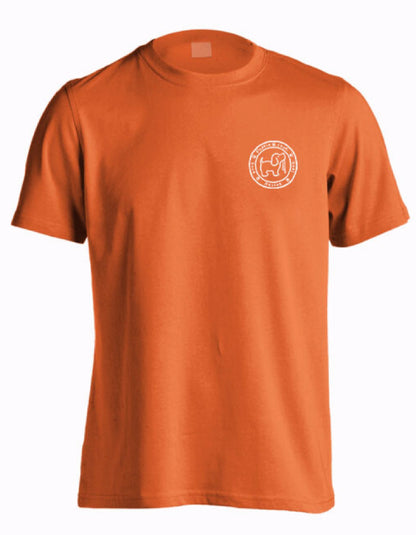 Puppie Love Dog Baseball Pup Orange Short Sleeve T-Shirt