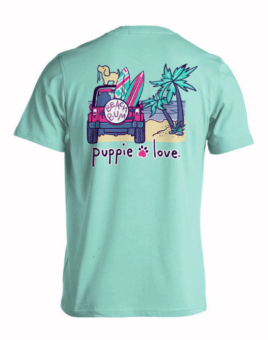 Puppie Love Dog Beach Bum Off-Roading Short Sleeve T-Shirt