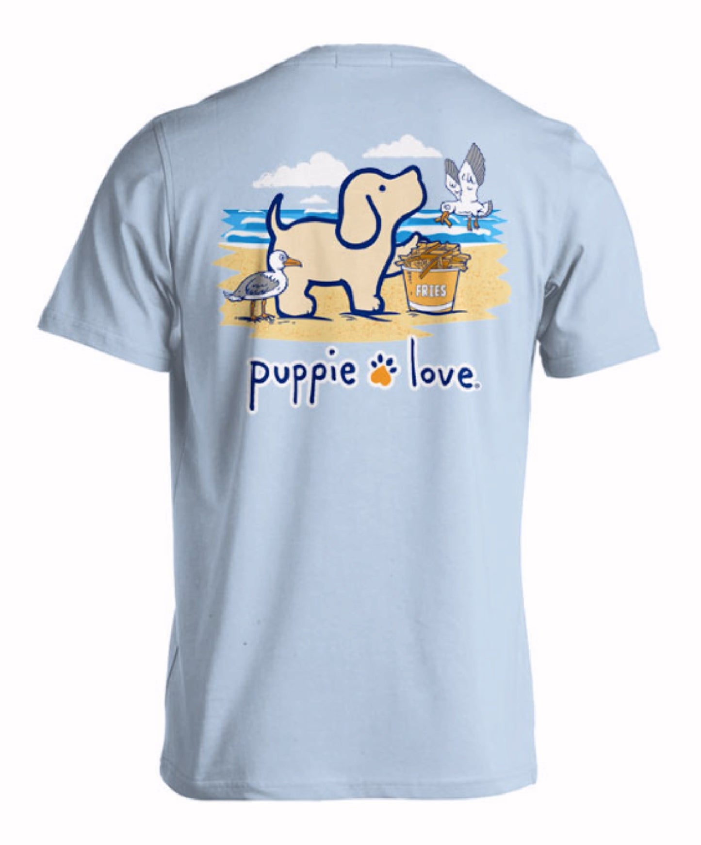 Puppie Love Dog French Fry Pup Short Sleeve T-Shirt
