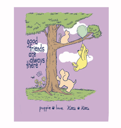 Puppie Love Kittie Kittie Winnie the Pooh Good Friends Are Always There Sleeve T-Shirt