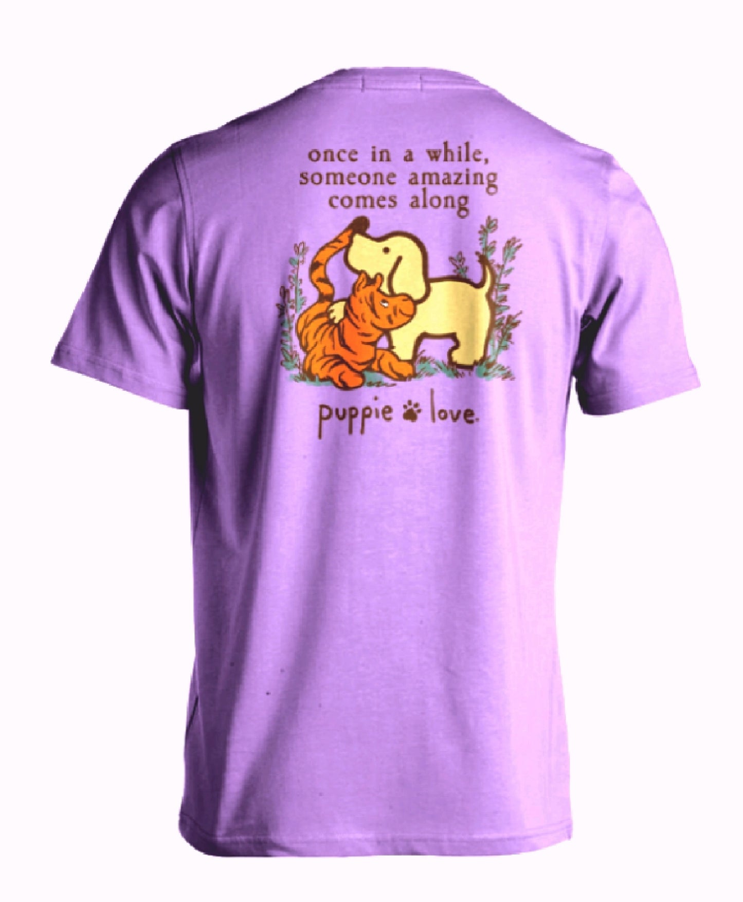 Puppie Love Dog Someone Amazing Comes Along Short Sleeve T-Shirt