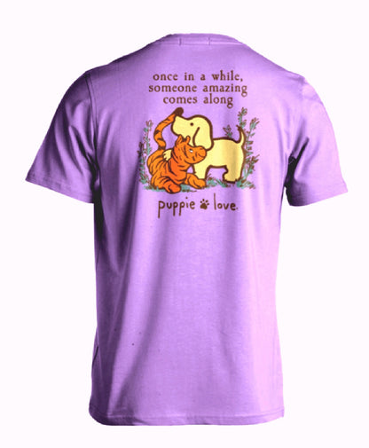 Puppie Love Dog Someone Amazing Comes Along Short Sleeve T-Shirt