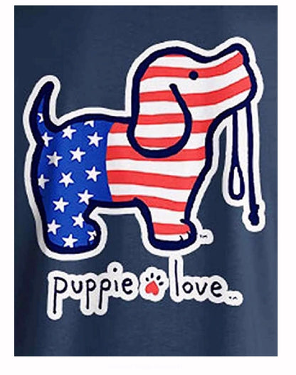 Puppie Love Dog USA Pup Pullover Hoodie