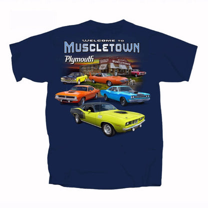 Plymouth Welcome to Muscletown Short Sleeve T-Shirt